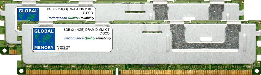 8GB (2 x 4GB) DRAM DIMM MEMORY RAM KIT FOR CISCO UCS B200 M1 / C250 M1 SERVERS (A02-M308GB1-2)